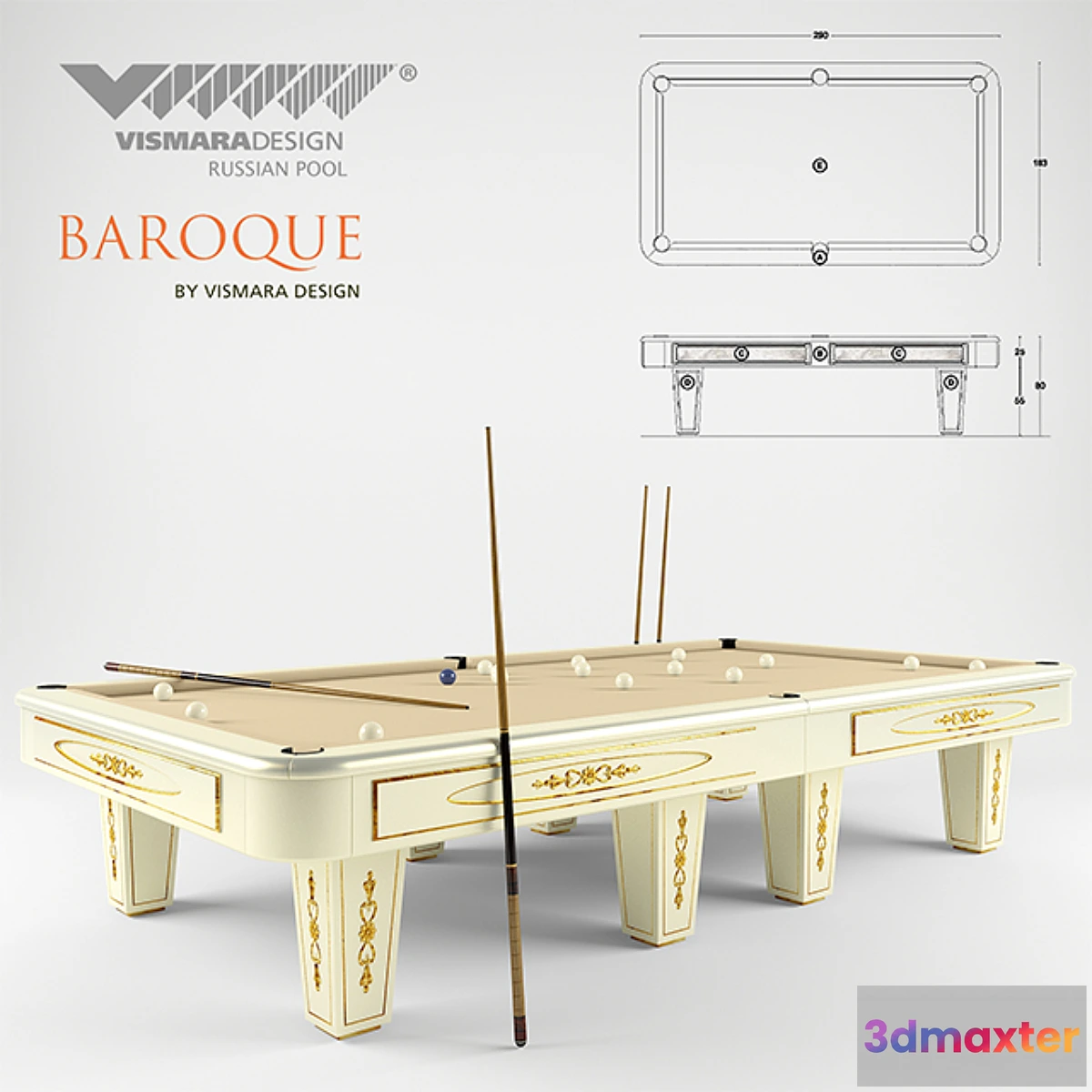 1281616 - Vismara Russian Pool Baroque 3D Max
