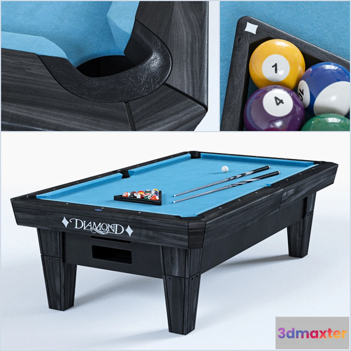 1321865 - The Diamond 8 “PRO-AM billiard table - No.2 3D Max