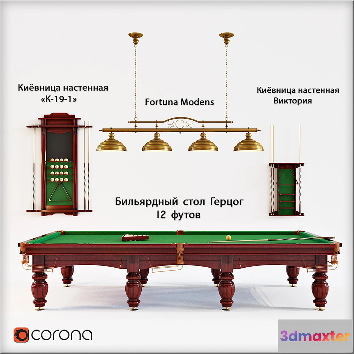 1419496 - Billiard table Duke - 12 feet 3D Max