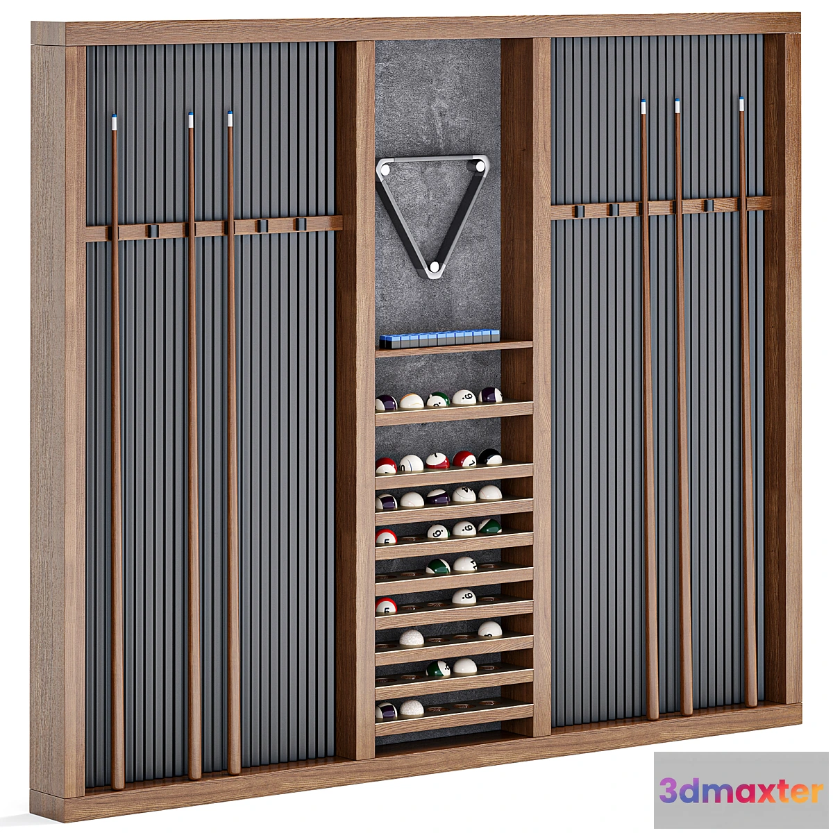 1440812 - Billiard Wall Rack 3D Max