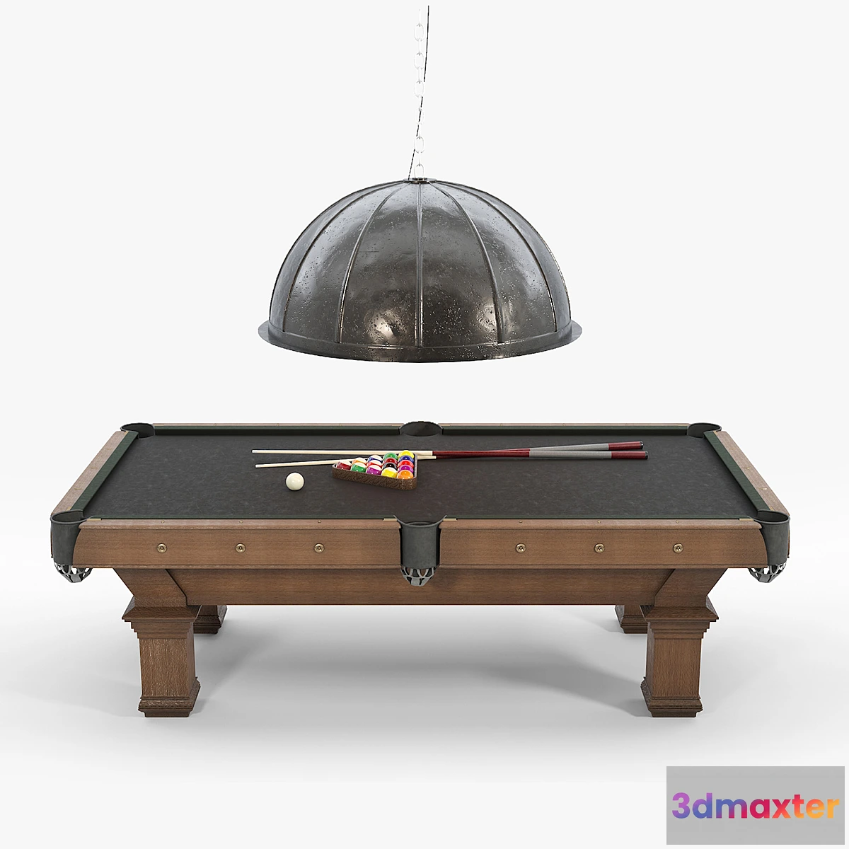 569596 - RH _ BRUNSWICK VINTAGE 1906 BILLIARDS TABLE