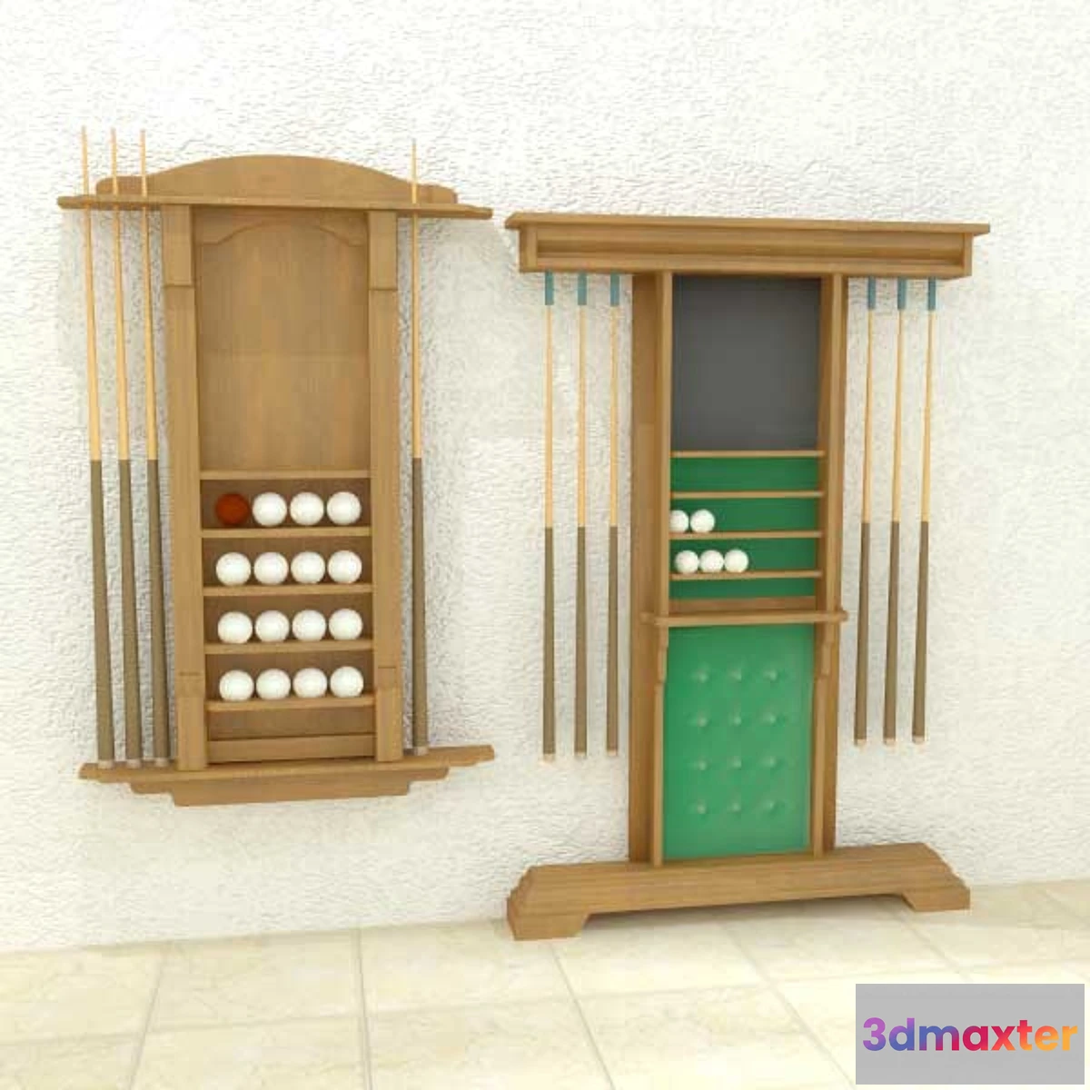 804208 - 2 cue-shelves