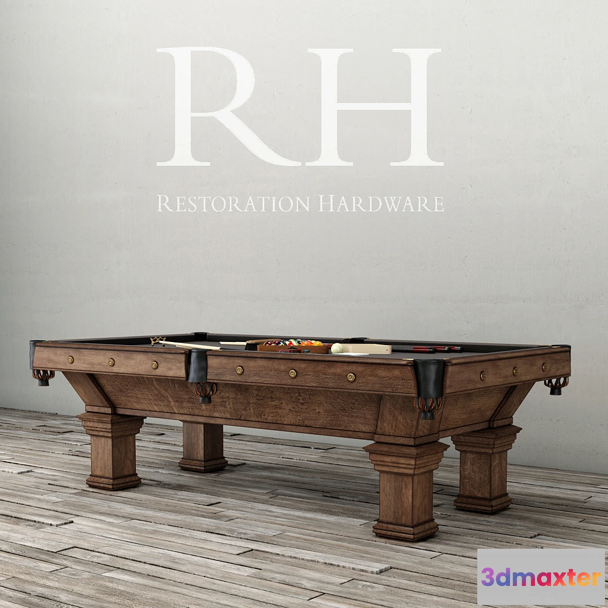 813798 - RH _ BRUNSWICK VINTAGE 1906 BILLIARDS TABLE - No.5