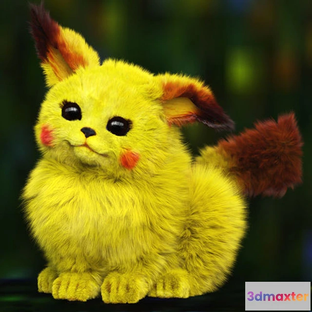 1663980 - other-models - Pokemon Pikachu plush toy 3D Max
