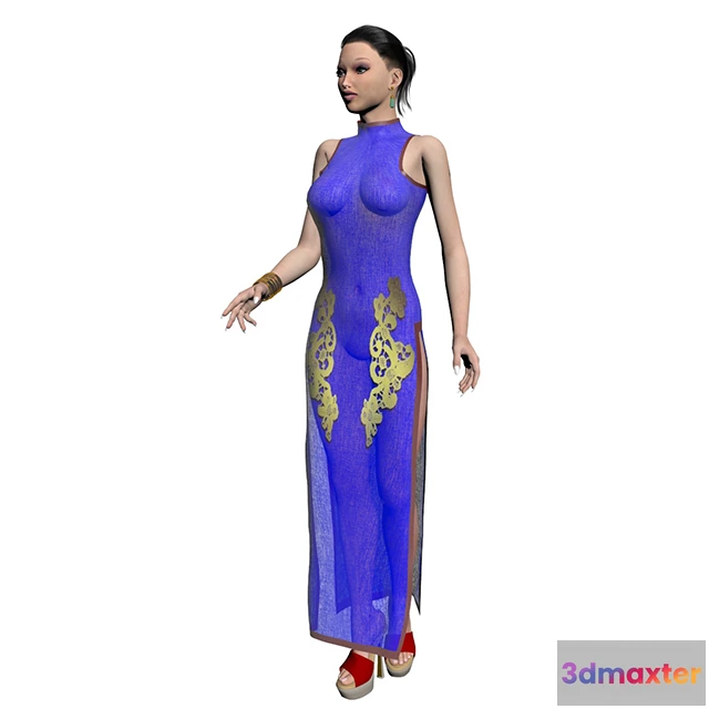 1663988 - other-models - Girl in cheongsam 3D Max