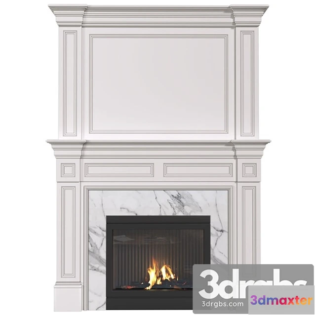 1004340 - Art Deco Style Fireplace Fireplace Modern Сlassic Fireplace
