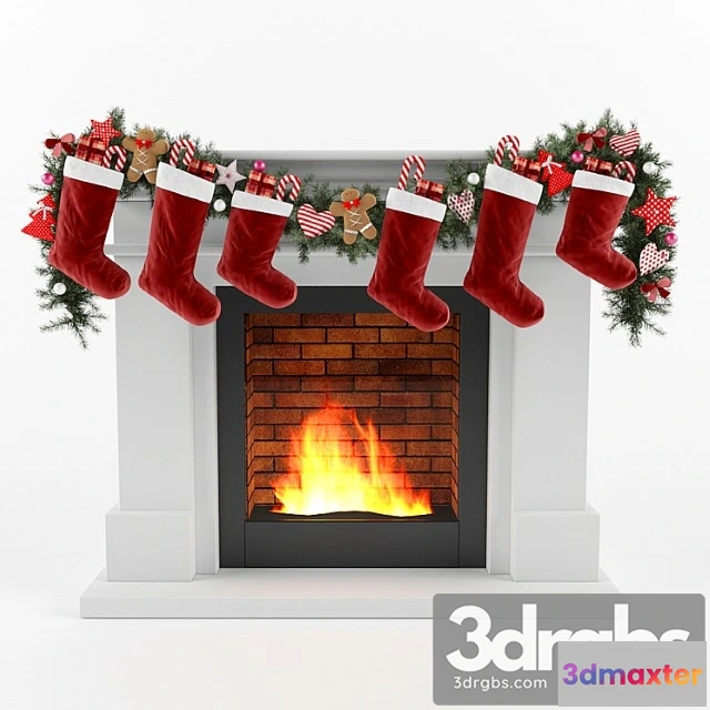 1004390 - Christmas fireplace