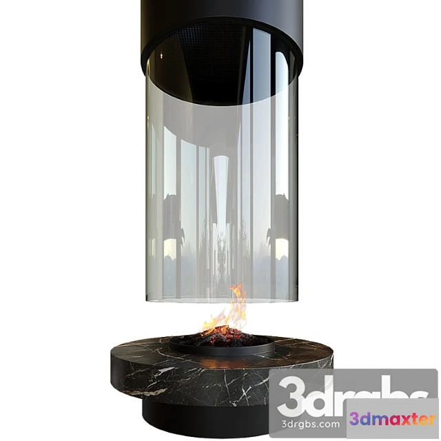 1004418 - Contemporary fireplace (round)