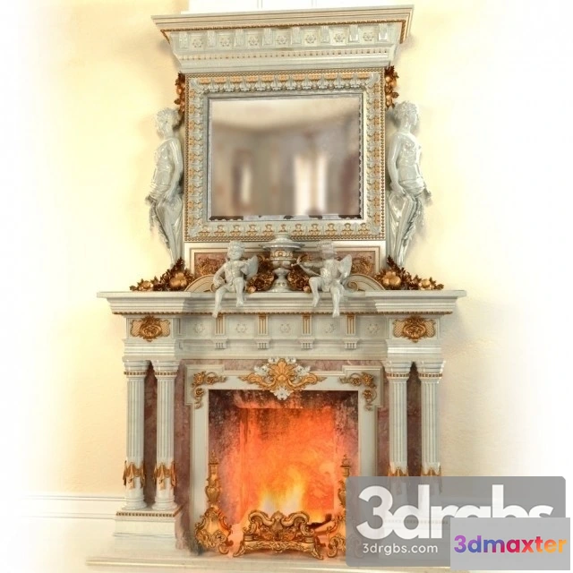 1004586 - Fireplace Baroque Style