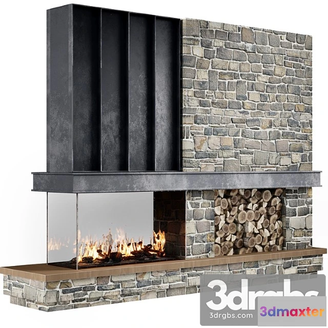1004638 - Fireplace Modern 79