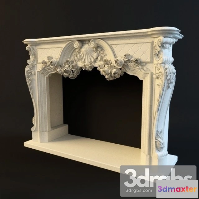 1004788 - Neoclassical Plaster Fireplace