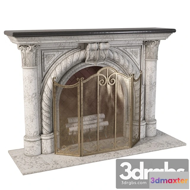 1004800 - Rope edge fireplace mantel