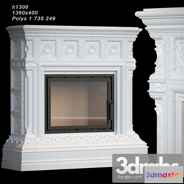 1004854 - Tiled fireplace 04