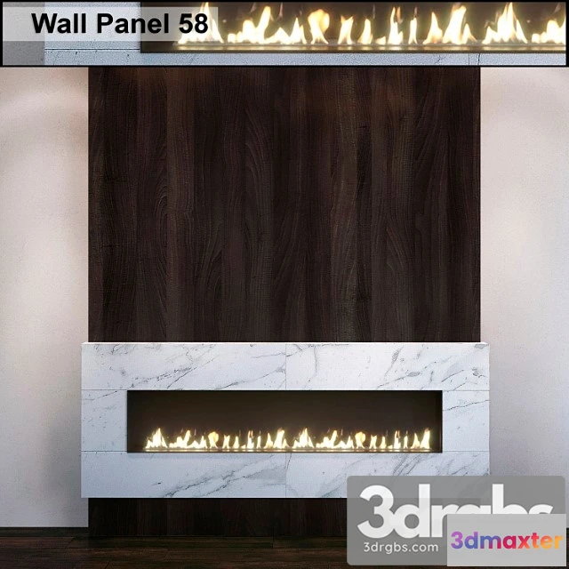 1004880 - Wall panel 58. fireplace