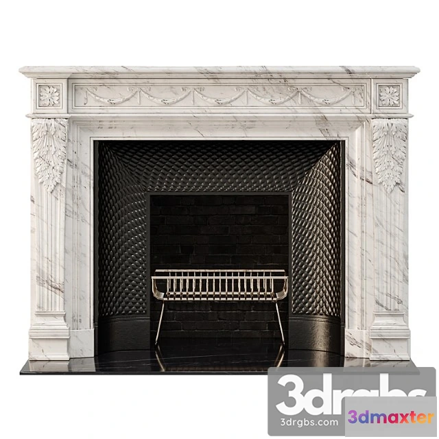 1057078 - Marble french fireplace mantel