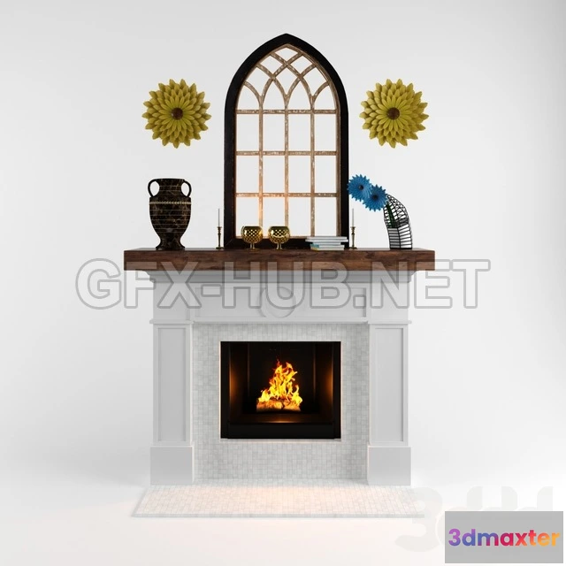 1080912 - Fireplace with Decorative stuff - 214469