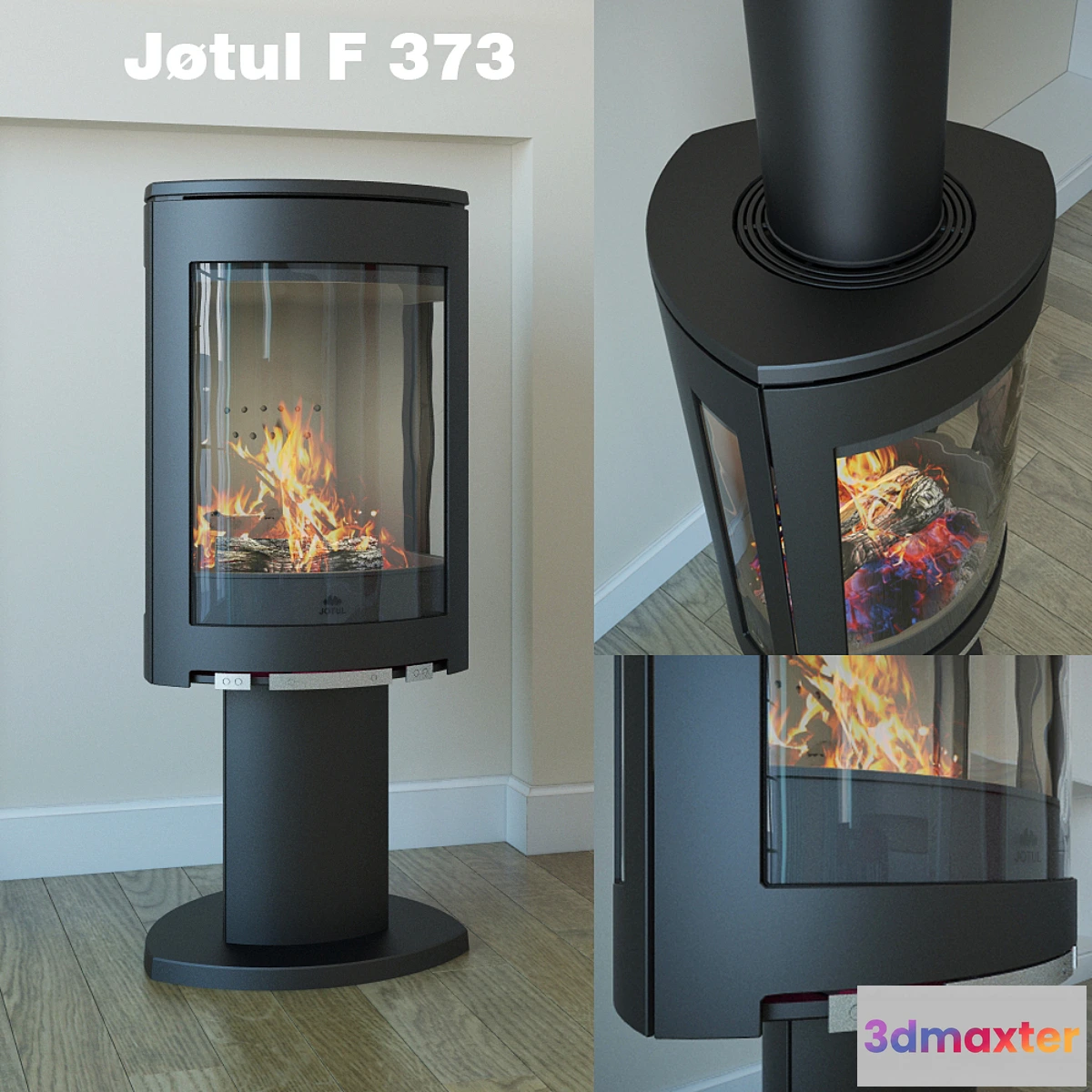 1271967 - fireplace Jotul F 373 3D Max