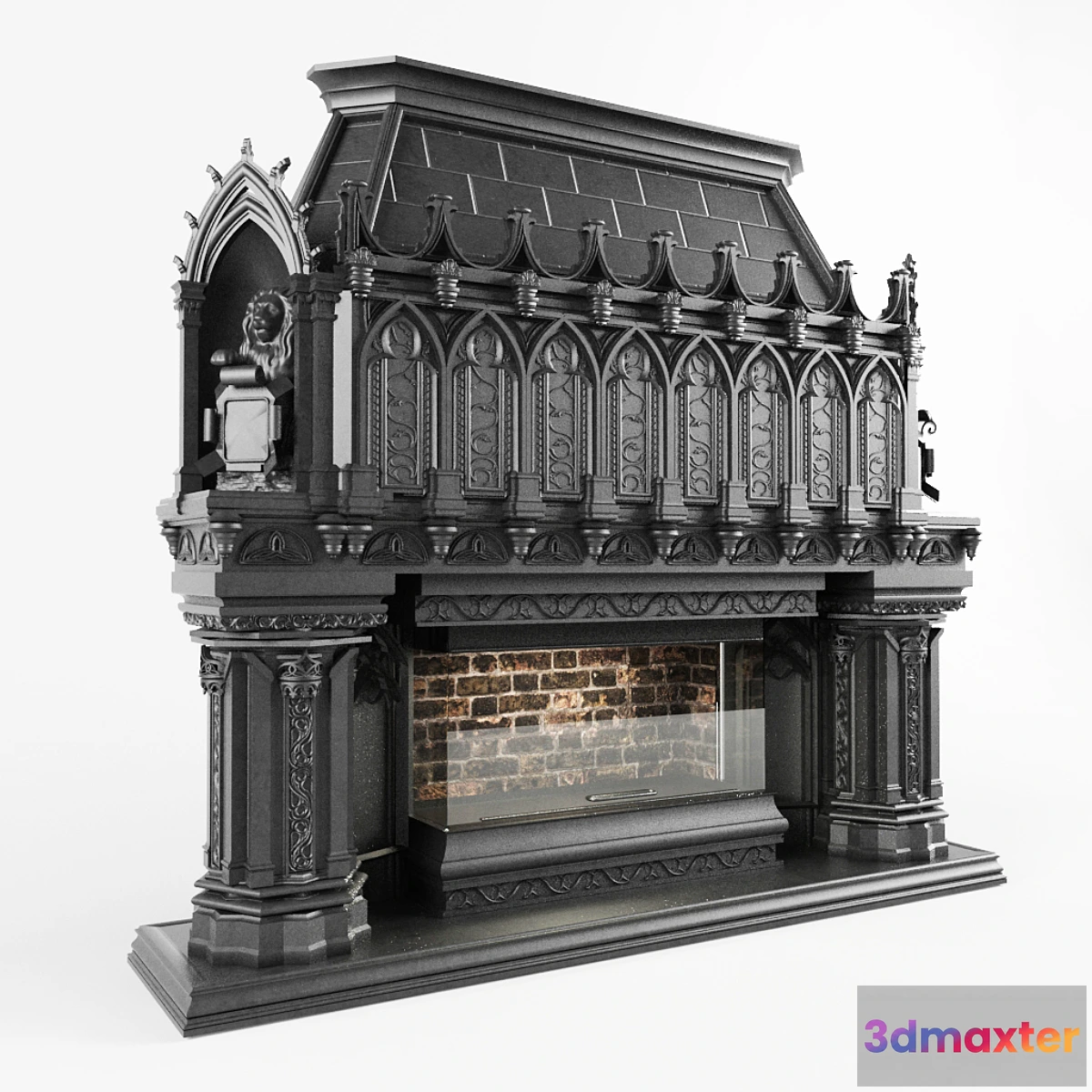 1283476 - Gothic Fireplace - No.2 3D Max