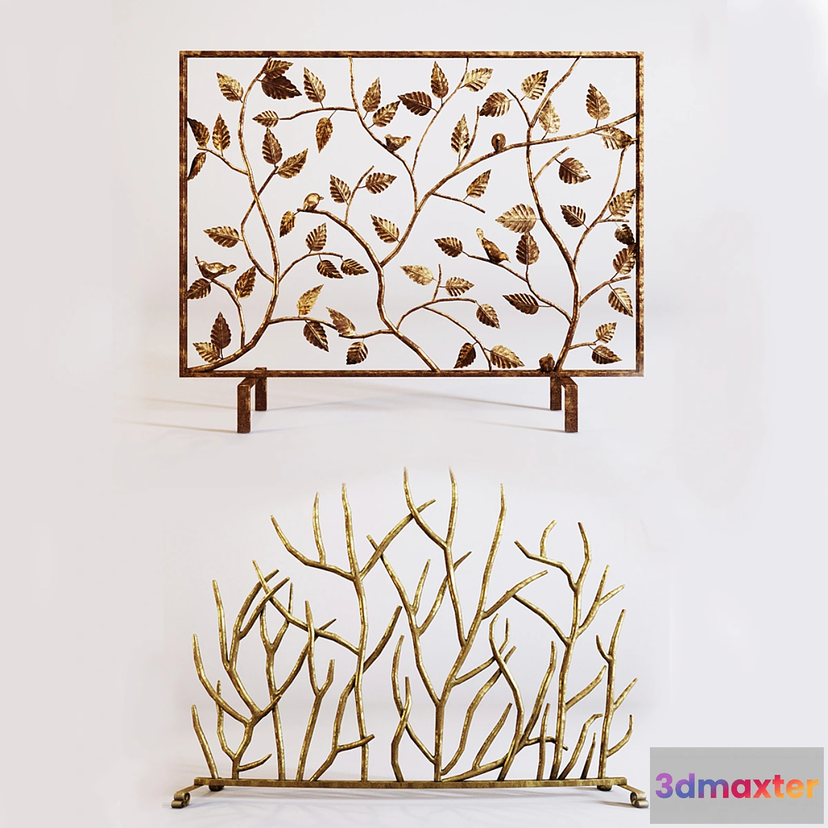 1285804 - Fireplace screen 3D Max