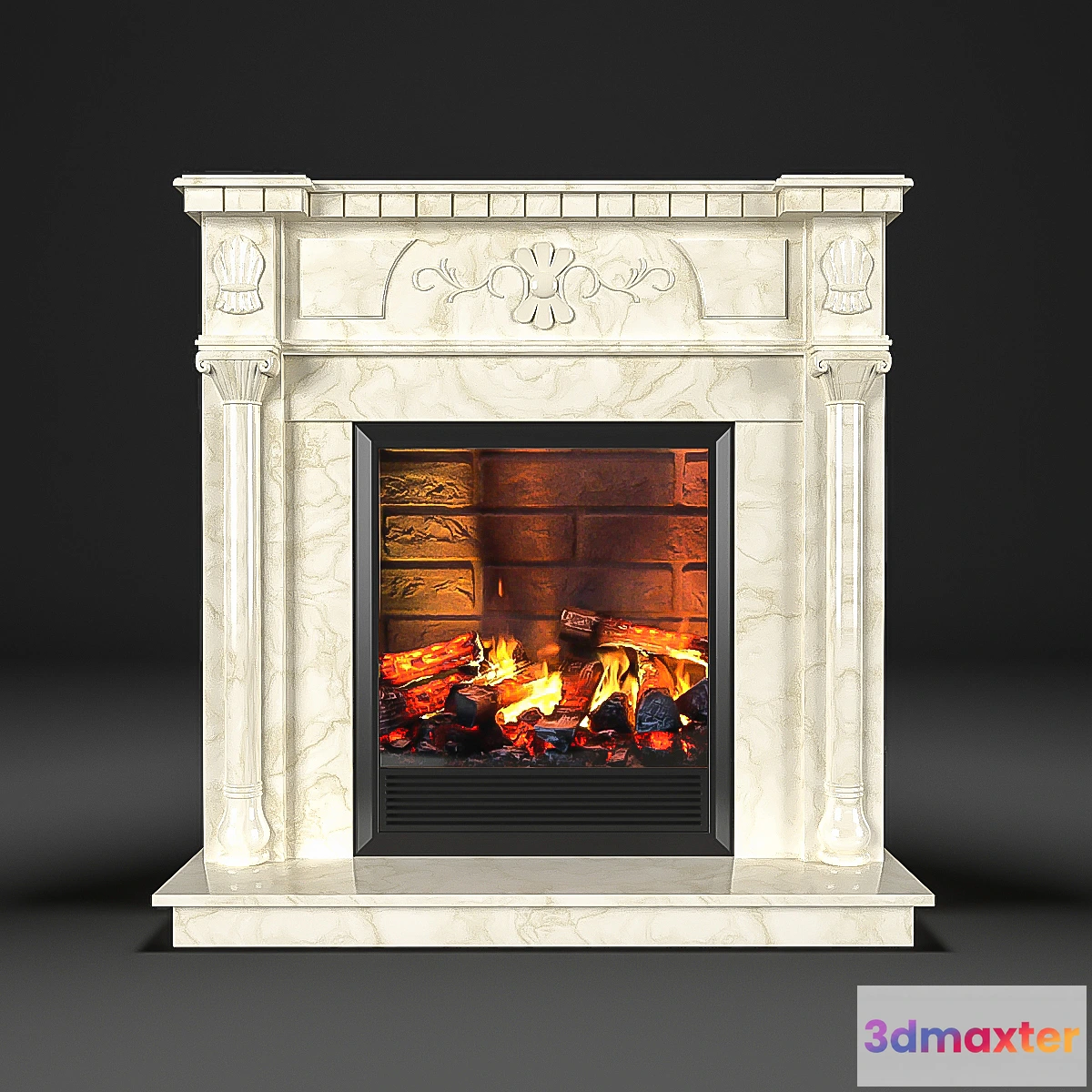 1286800 - Electric fireplace Dacota Corner 3D Max