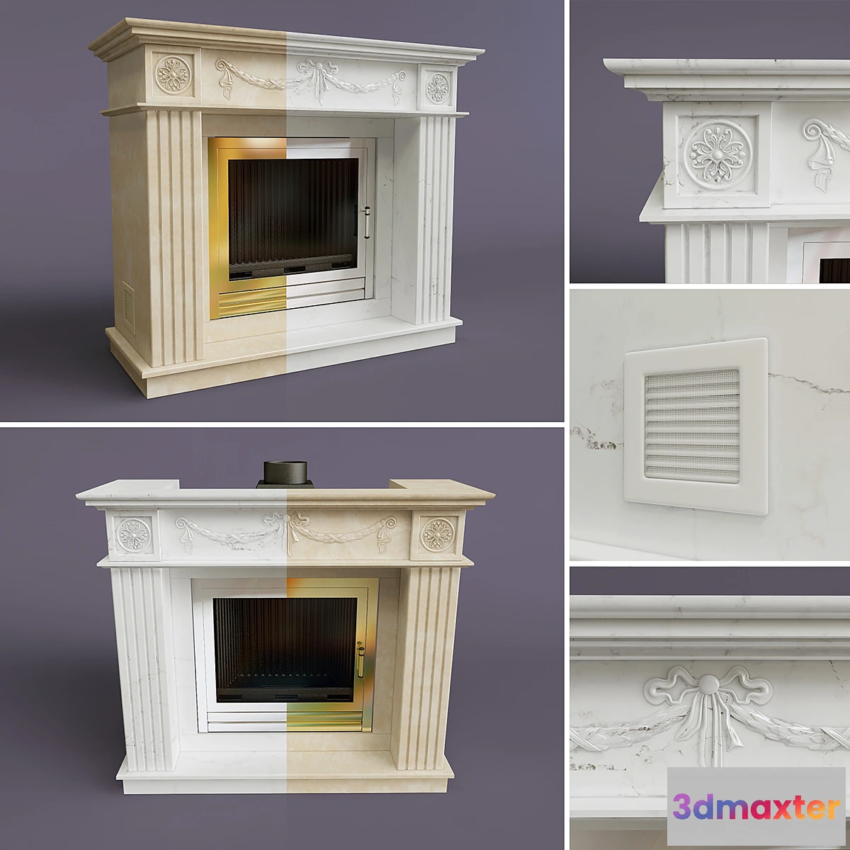 1287252 - Fireplace Paris Paris 3D Max