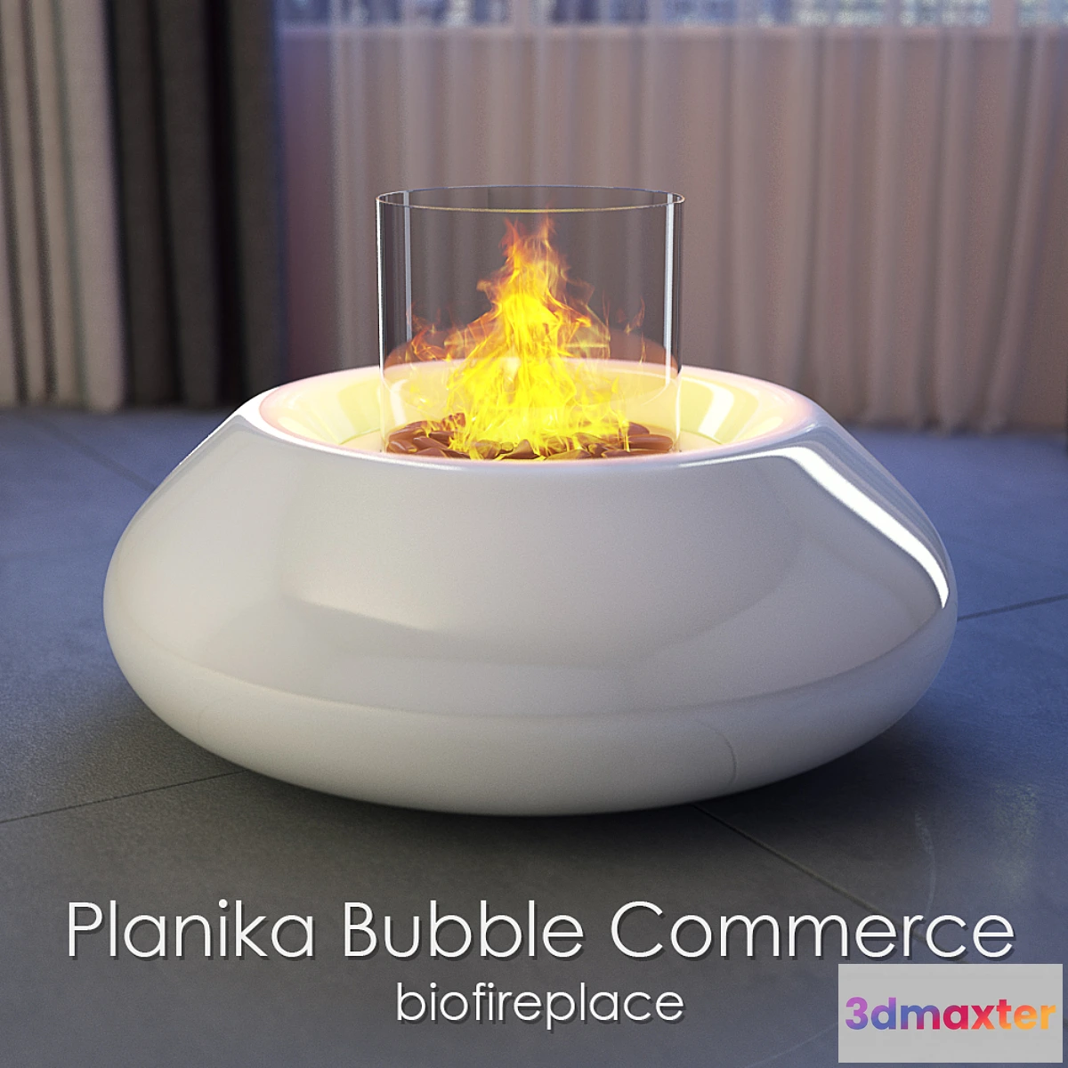 1287542 - Biofireplace Planika Bubble Commerce 3D Max