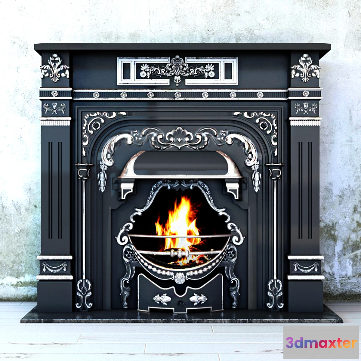 1287546 - Classic fireplace Leinster Adams 3D Max