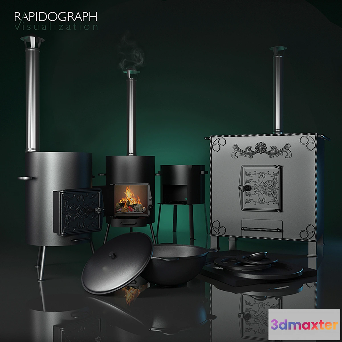 1291625 - Furnaces. - No.2 3D Max