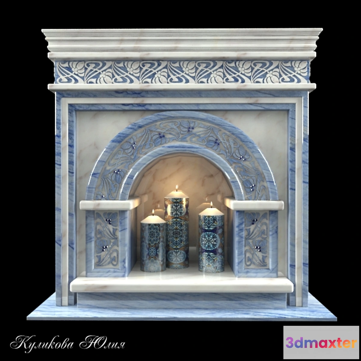 1302012 - Fireplace No. 16 3D Max