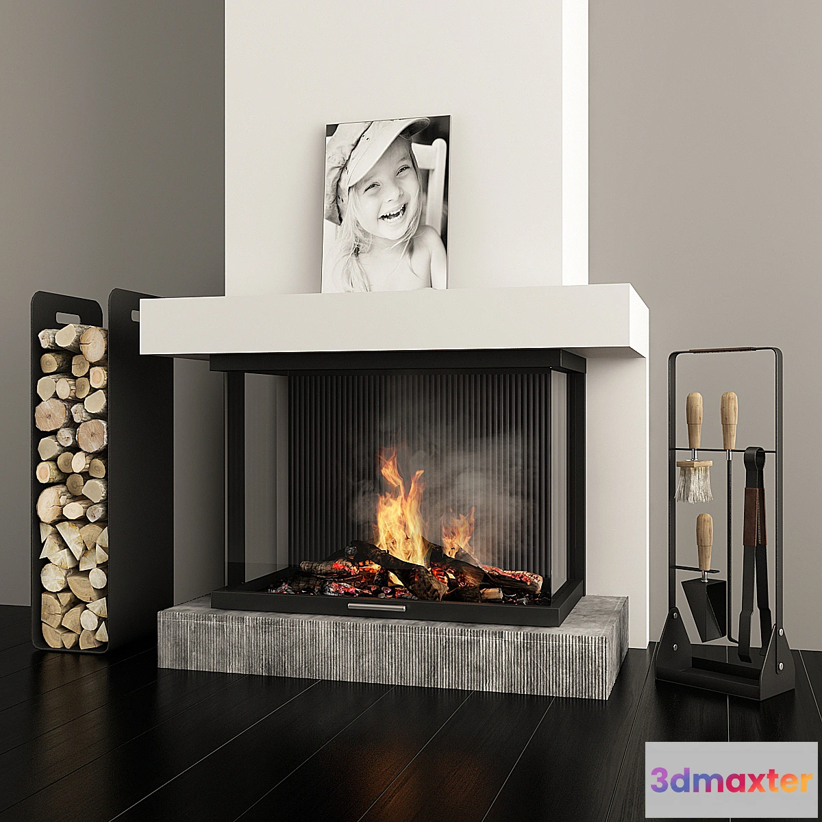 1310824 - Fireplace and accessories - No.2 3D Max