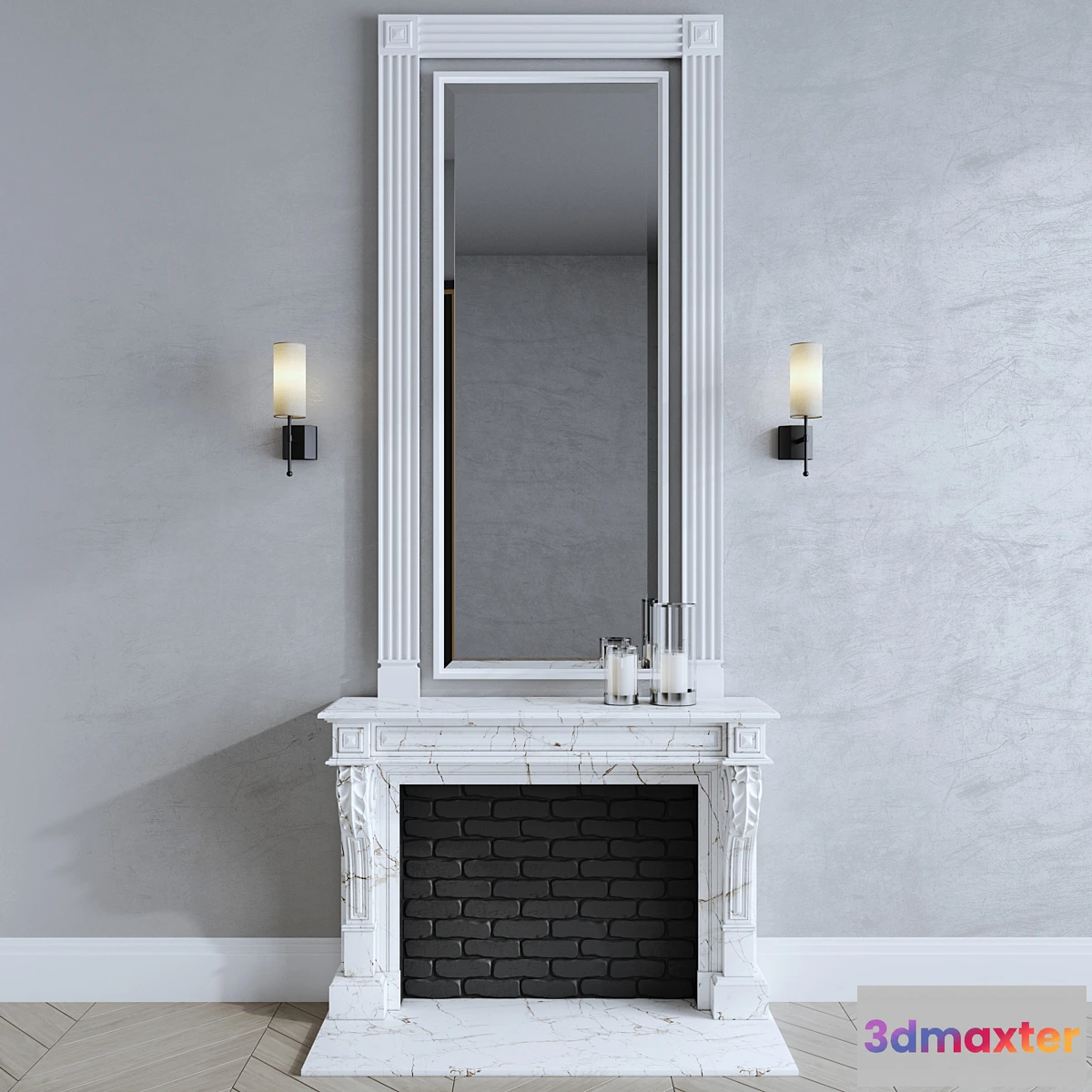 1327146 - Fireplace luxdeco wall lamp 3D Max