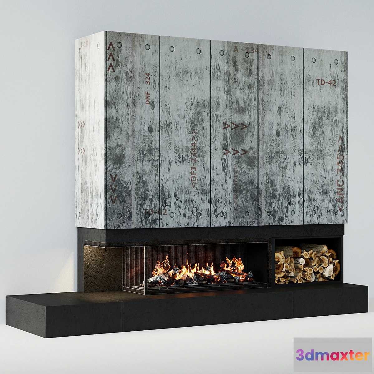1330289 - Contemporary fireplace 21 3D Max