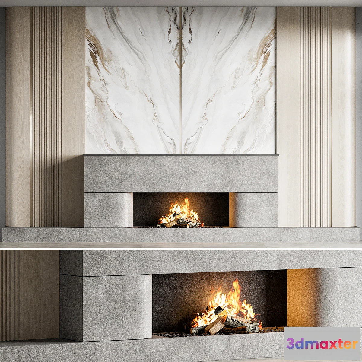 1343095 - fire place 16 3D Max
