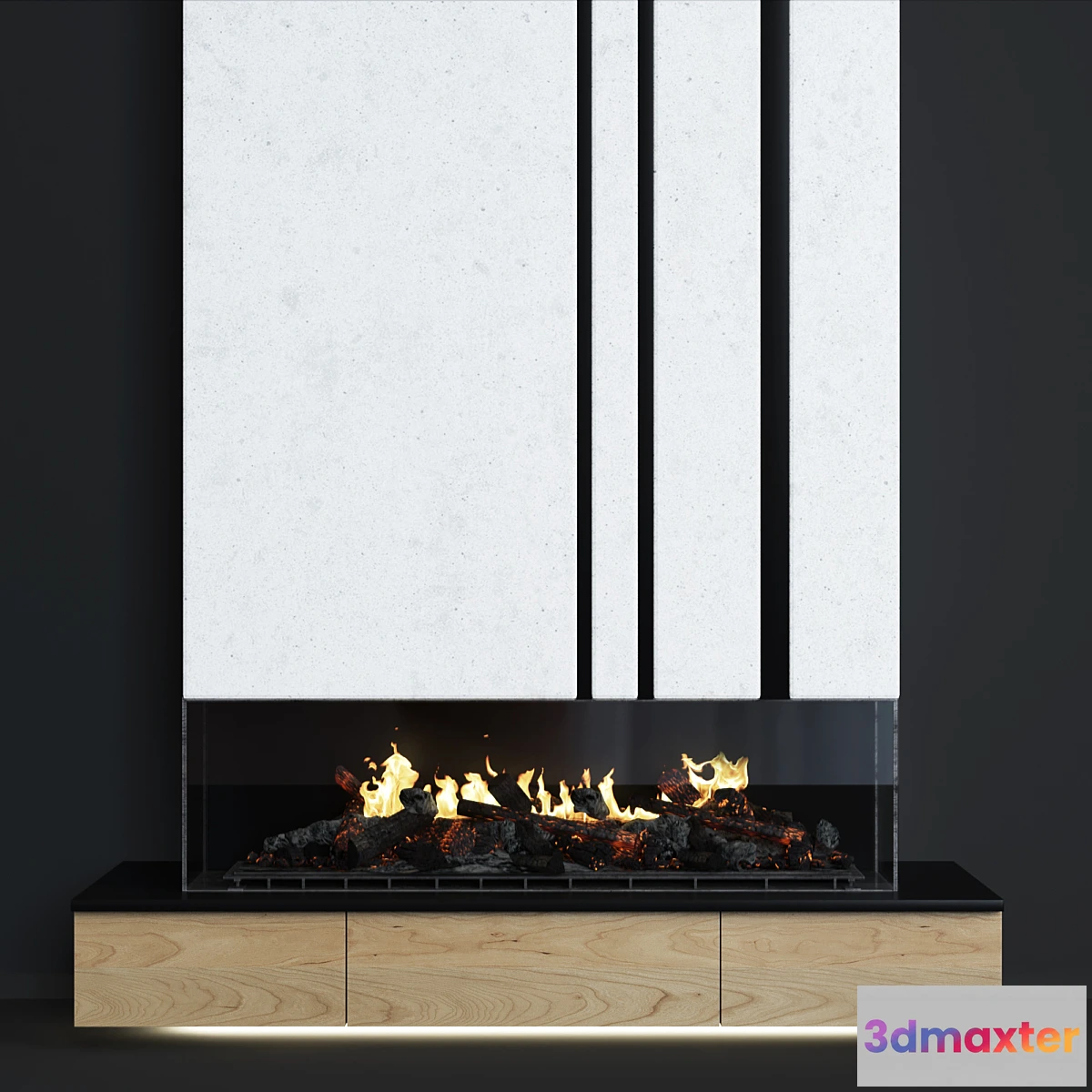 1343253 - Modern fireplace 14 3D Max