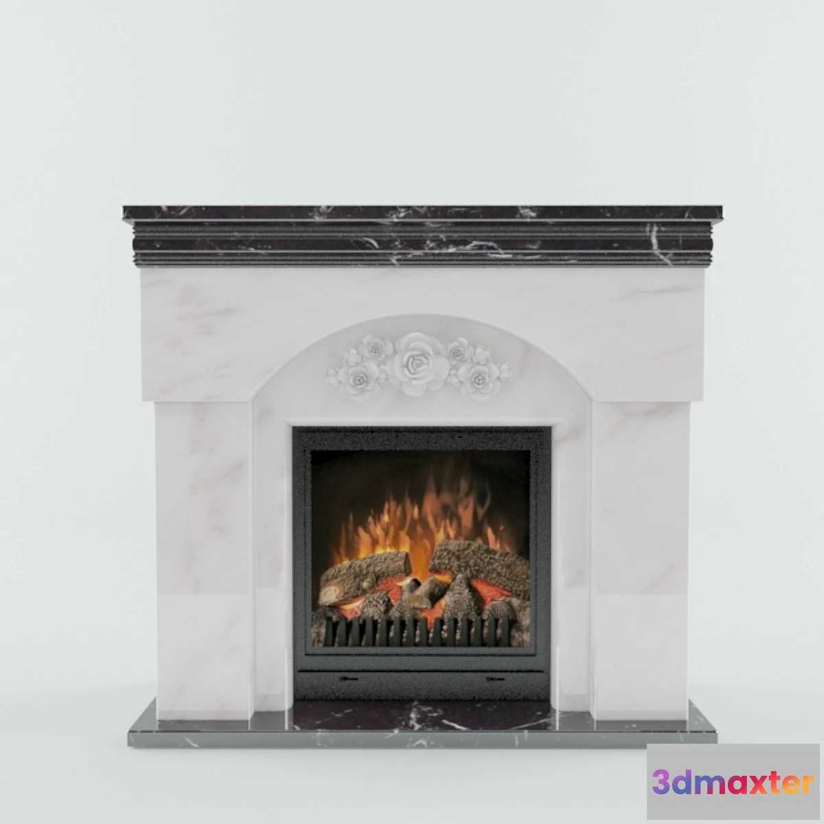 1348004 - Fireplace in the marble portal 3D Max