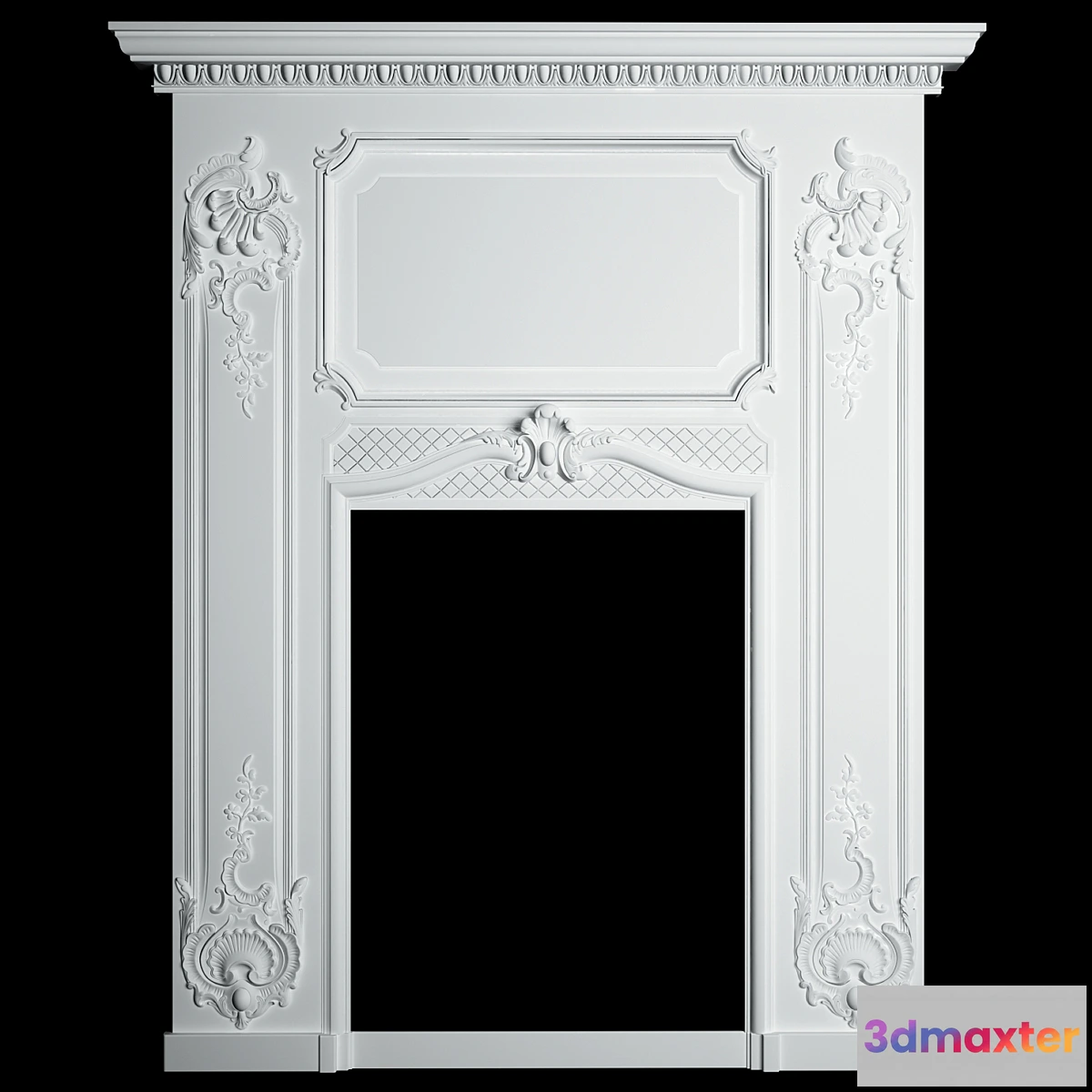 1348014 - Portal for the fireplace 3D Max