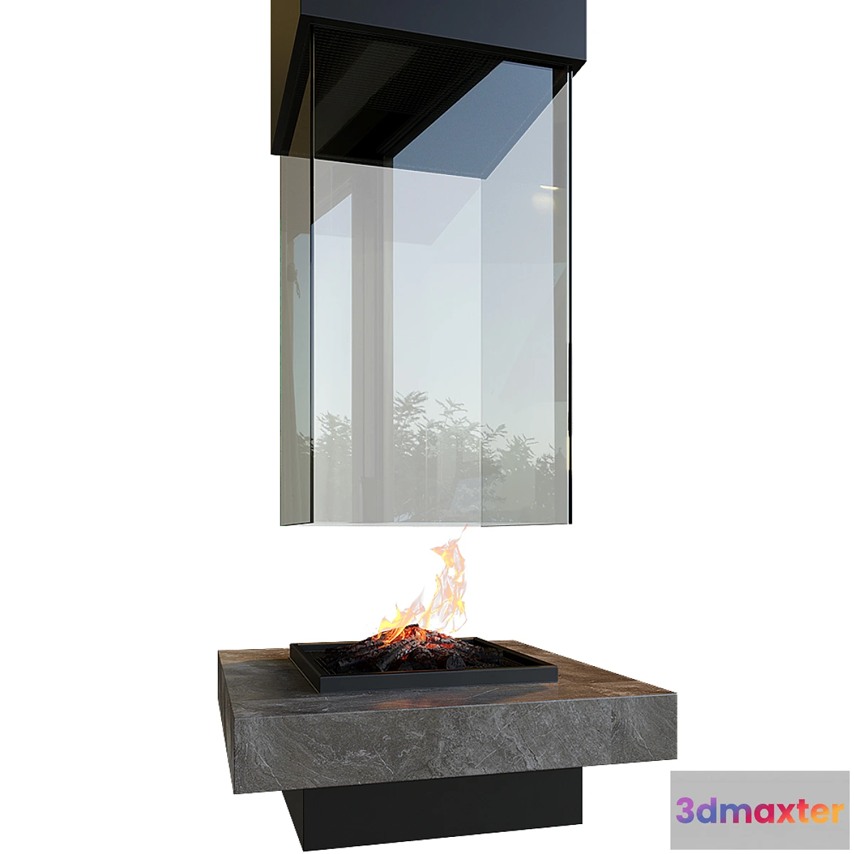1394300 - Contemporary fireplace 3D Max