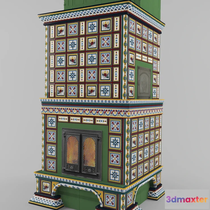 1396086 - Tiled stove 3D Max