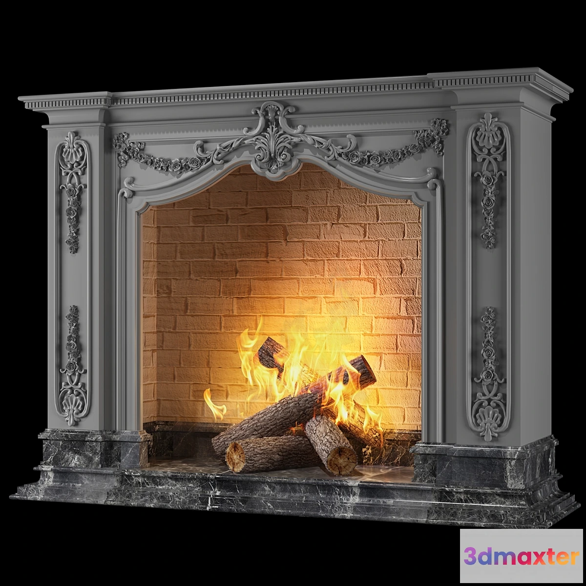 1401394 - english fireplace 3D Max