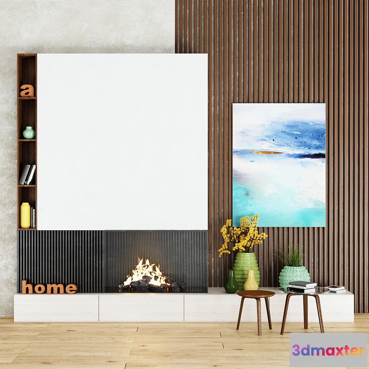 1403474 - Fireplace Kalfire GP 80 _ 55C 3D Max