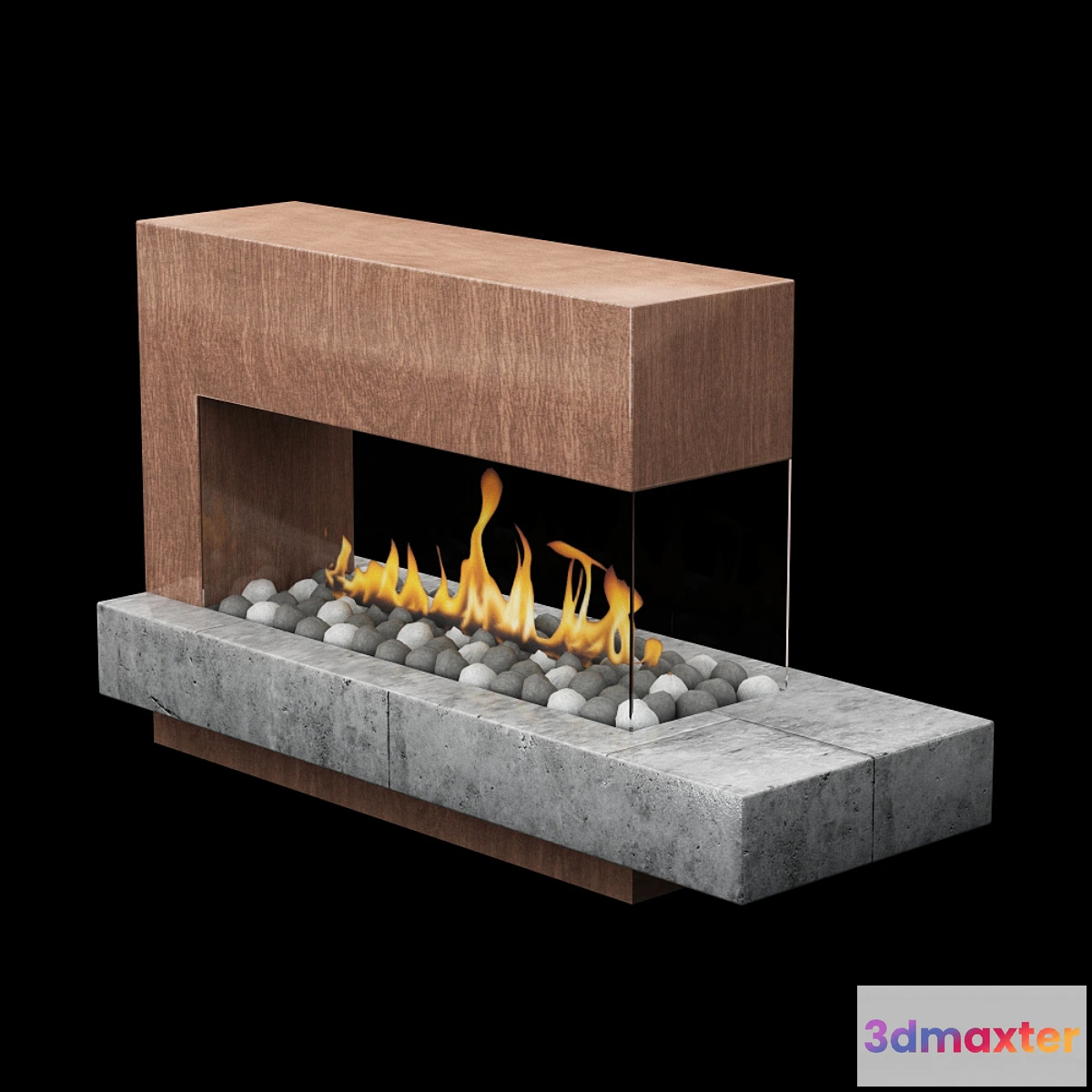 1418398 - Modern fireplace 3D Max