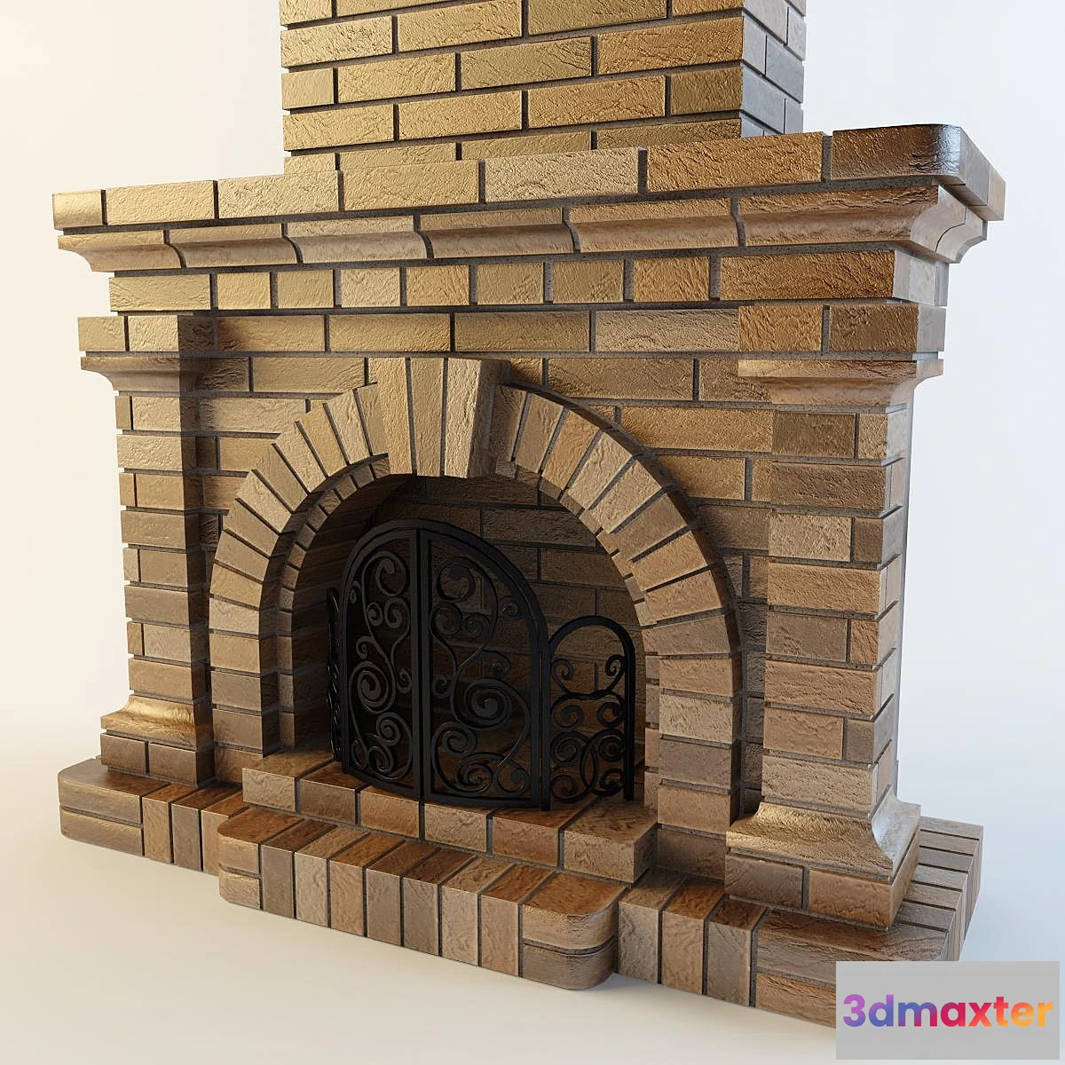 1418644 - brick fireplace 3D Max