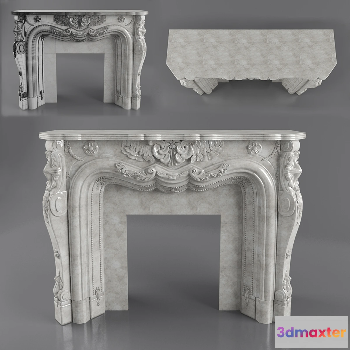 1418660 - Marble fireplace 3D Max