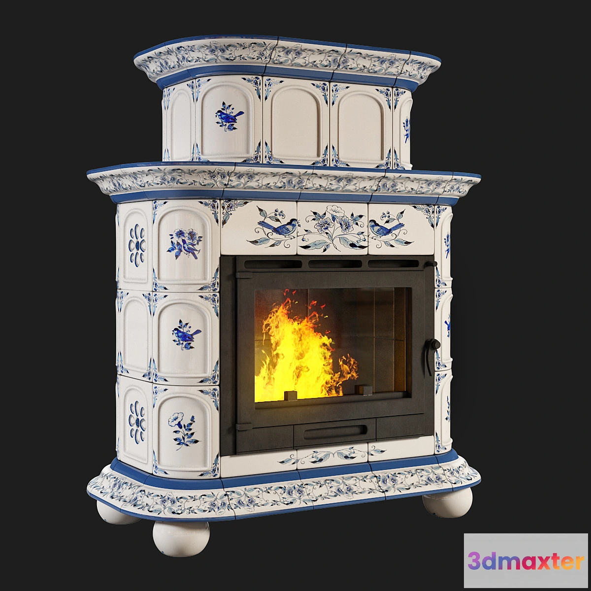 1447650 - Stove “Provence Delft” 3D Max