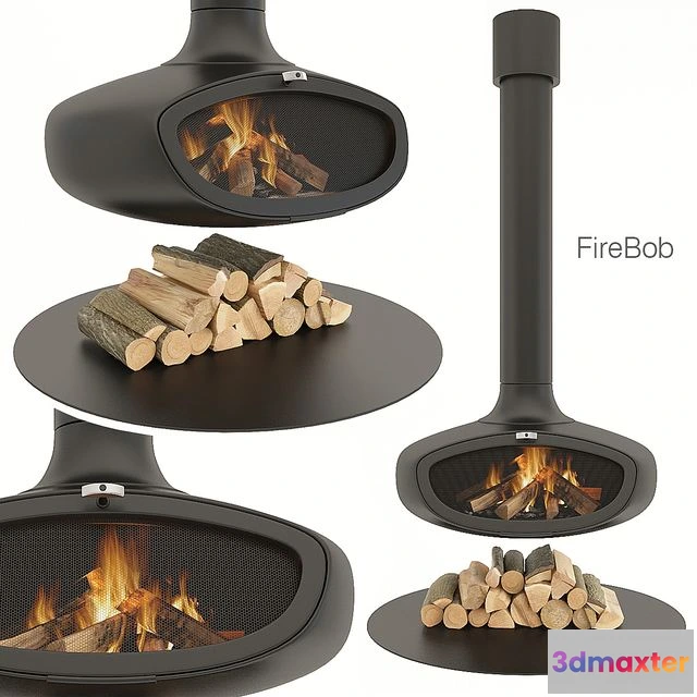 1540085 - Fireplace firebob 3D Max