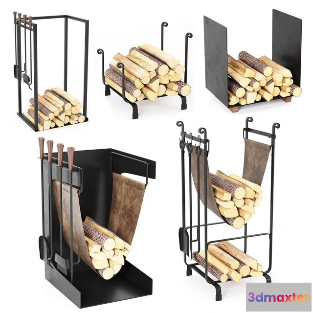 1553257 - Fireplace Accessories set 02 3D Max