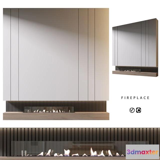 1567672 - Biofireplace set 3D Max