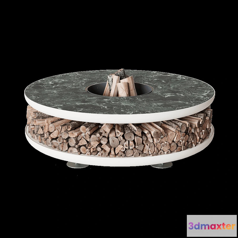 1665574 - Ak47 Design - Outdoor wood-burning fireplace Moon plus 3D Max