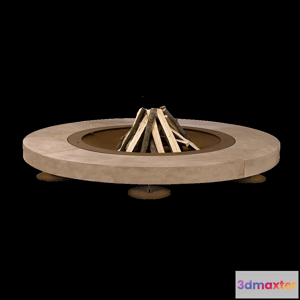 1665582 - Ak47 Design - Wood-burning outdoor fire pit Rondo 3D Max