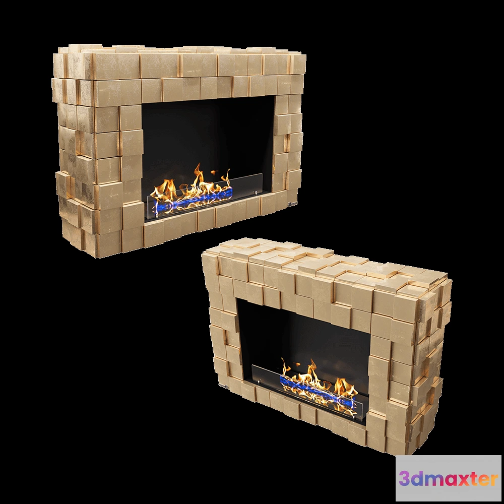 1665652 - Kronco - Floor biofireplace Tetris 3D Max